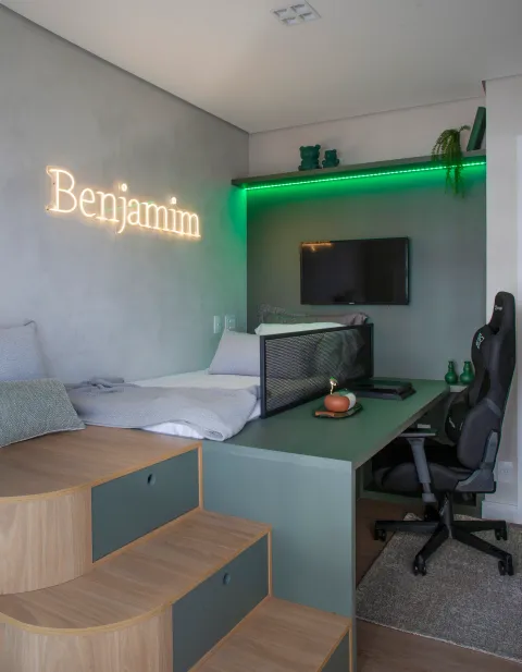 Quarto Quarto Juvenil Verde: Design, Tecnologia e Personalidade